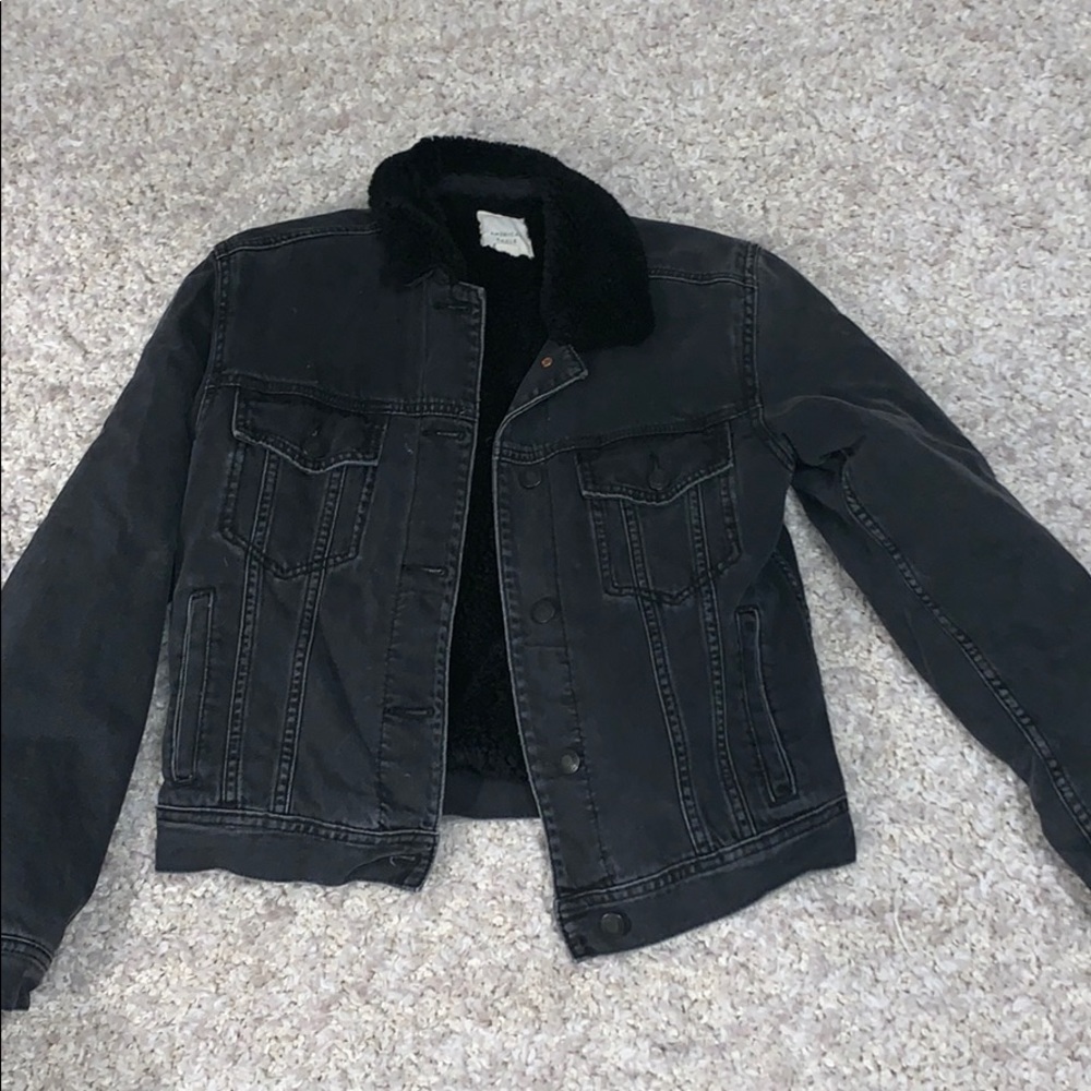 Black jean jacket